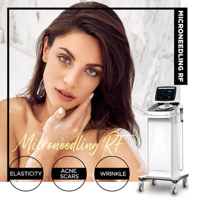 Máquina fracionária branca do RF Microneedling estacionária para o salão de beleza dos termas