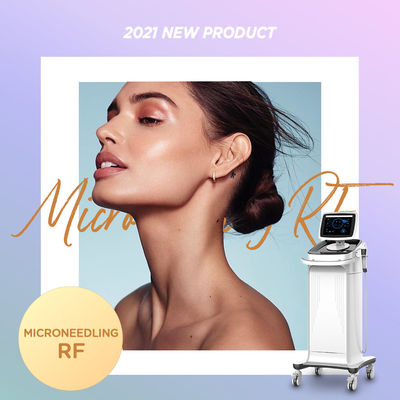 Máquina estacionária branca do rejuvenescimento da pele/máquina fracionária do RF Microneedle