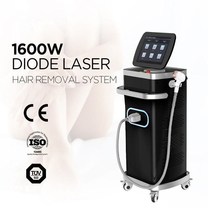 1600-2400W CE ISO 755 808 940 1064nm Laser de diodo de 4 ondas para depilação Titânio de gelo disponível